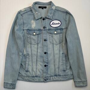 Elmwood Miranda Lambert Distressed Denim Concert Jacket